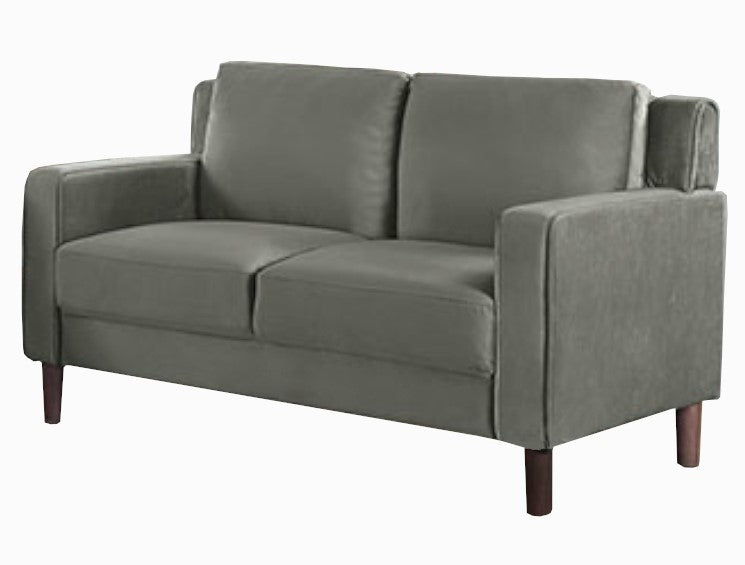 Brandi Gray Flannelette Loveseat