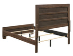 Brandon Medium Warm Brown Wood Full Panel Bed