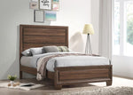 Brandon Medium Warm Brown Wood Full Panel Bed