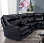 Braylee 7Pc Dark Navy Power Recliner Sectional