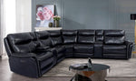 Braylee 7Pc Dark Navy Power Recliner Sectional