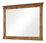 Brenner Rustic Honey Wood Frame Dresser Mirror