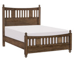 Brevard Light Brown Wood Cal King Bed