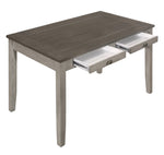 Brightleaf Brown/Light Gray Wood Counter Height Table