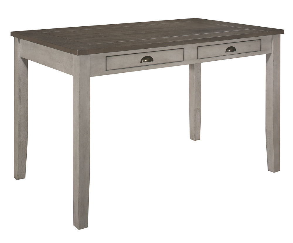 Brightleaf Brown/Light Gray Wood Counter Height Table