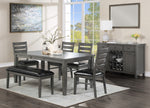 Britney 2 Grey Wood/Cushion Side Chairs