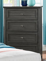 Brogan Gray Wood 4-Drawer Chest