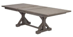 Bruna 7-Pc Gray Wood/Beige Dining Table Set