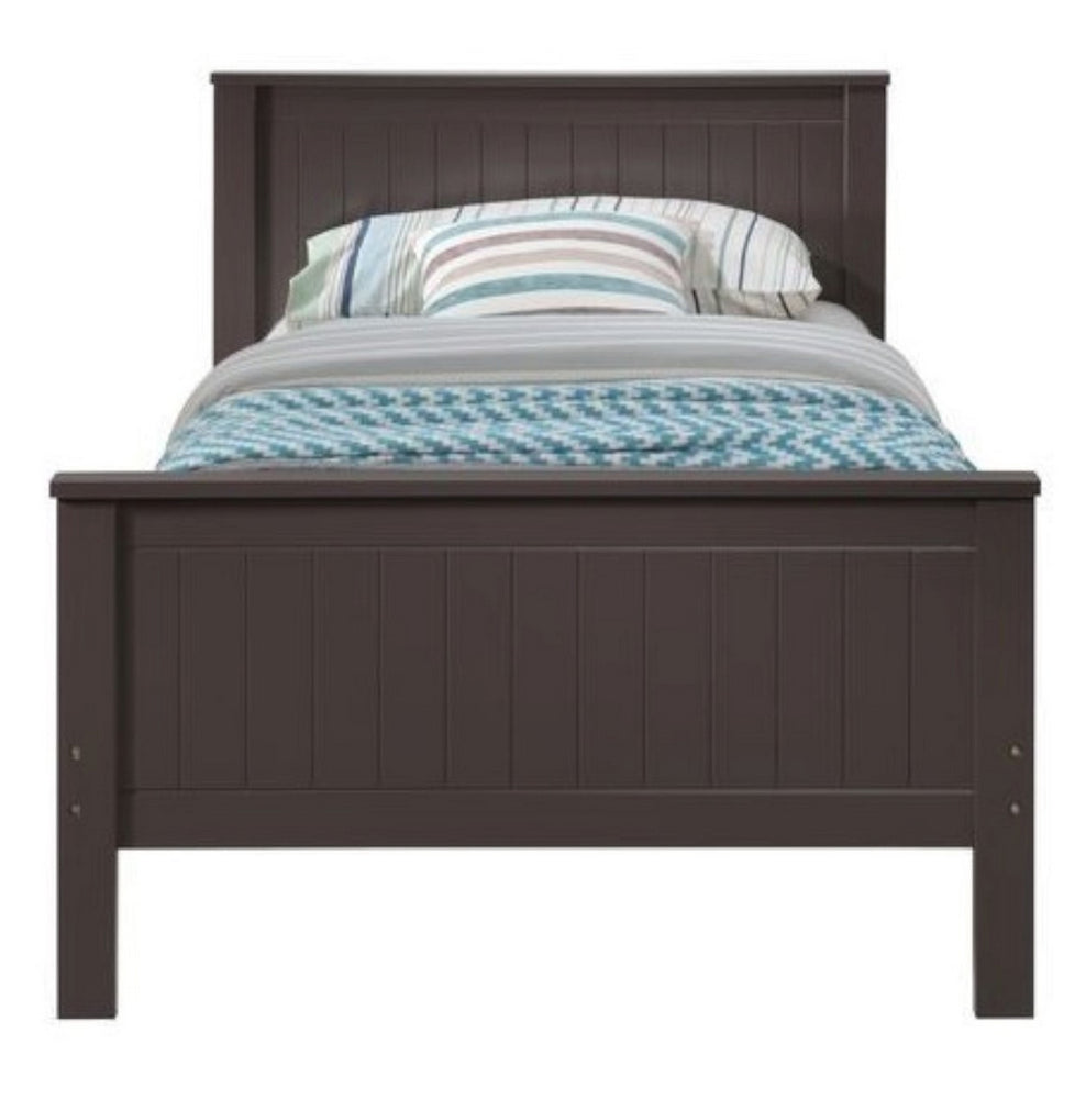 Bungalow Chocolate Wood Twin Bed