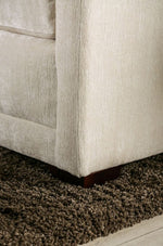 Burgess Beige Chenille Loveseat