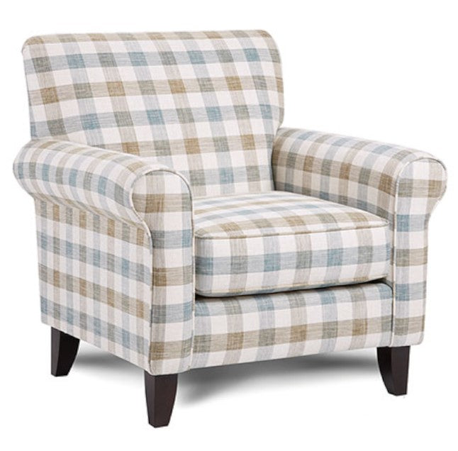 Cadigan Checkered Multi Chenille Accent Chair