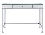 Canine Mirrored/Chrome Writing Desk with Drawer