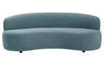 Cannellini Bluestone Velvet Sofa (Oversized)