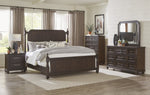 Cardano Driftwood Charcoal Wood Cal King Poster Bed