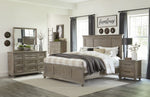 Cardano Driftwood Light Brown Wood Cal King Bed