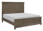 Cardano Driftwood Light Brown Wood Cal King Bed