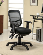 Carlotta Black Mesh/Metal Adjustable Office Chair