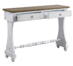 Carminda Antique White Wood Console Table