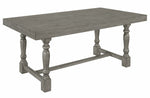 Carolyn 7-Pc Gray Wood Dining Table Set