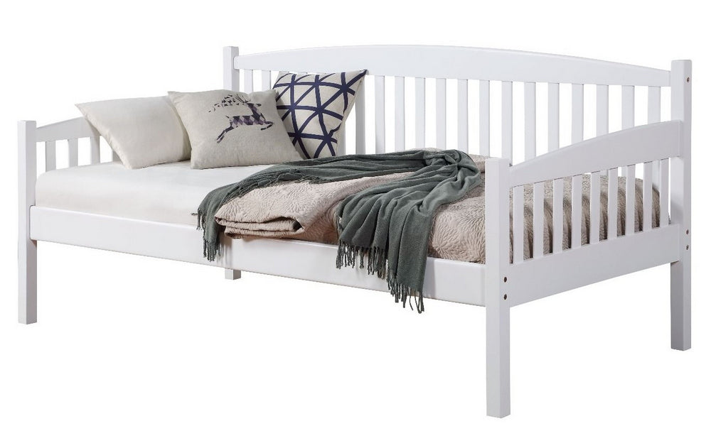 Caryn White Finish Wood Twin Daybed