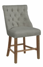 Cassidy 2 Gray Linen Counter Height Chairs