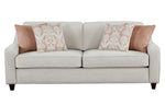 Christine 2-Pc Beige Woven Chenille Sofa Set