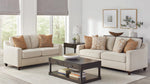 Christine Beige Woven Chenille 2-Seat Sofa