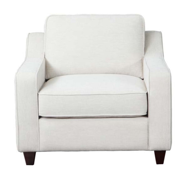 Christine Beige Woven Chenille Chair