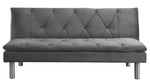 Cilliers Gray Velvet Tufted Adjustable Sofa Bed