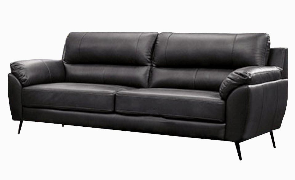 Clarke Gray Leatherette 2-Seat Sofa