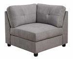 Claude 7-Pc Dove Chenille Modular Sectional Sofa