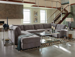 Claude 7-Pc Dove Chenille Modular Sectional Sofa