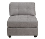 Claude Dove Chenille Armless Chair