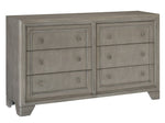 Colchester Driftwood Gray Wood 6-Drawer Dresser