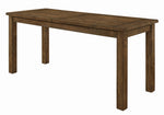 Coleman Rustic Golden Brown Wood Counter Height Table