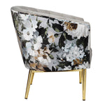 Colla Modern Gray Velvet Accent Chair