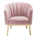 Colla Modern Pink Velvet Accent Chair