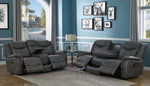 Conrad 2-Pc Breathable Leatherette Manual Recliner Sofa Set