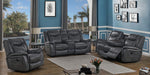 Conrad 3-Pc Breathable Leatherette Manual Recliner Sofa Set