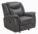 Conrad 3-Pc Breathable Leatherette Manual Recliner Sofa Set