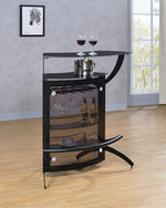 Conrado Black Metal/Smoked Acrylic Bar Unit