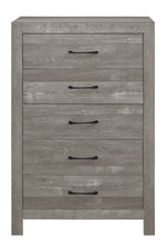 Corbin Gray Wood 5-Drawer Chest