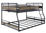 Cordelia Sandy Black Metal/Wood Full/Queen Bunk Bed