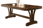 Corrina Brown Cherry Wood Rectangular Dining Table