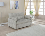 Cotswold Beige Chenille Sleeper Sofa Bed