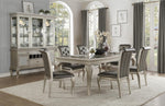 Crawford Silver Wood Extendable Dining Table