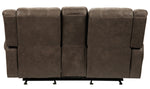 Creighton Brown Microfiber Manual Recliner Loveseat