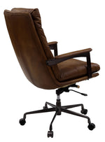 Crursa Sahara Leather/Metal Office Chair