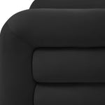 Curves Glam Black Velvet Lounge Chair