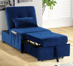 Dakota Blue Convertible Chair